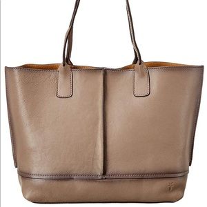 Frye Lucy Leather Tote, Grey